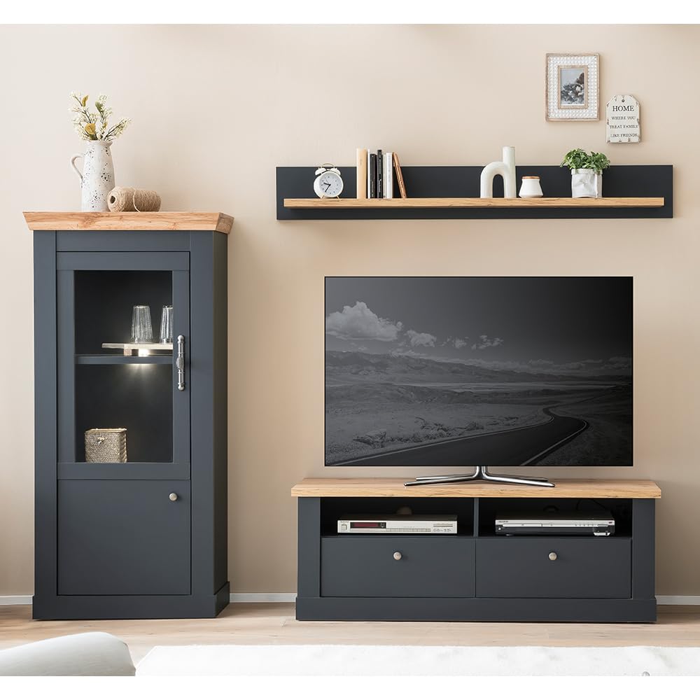 lomadox-wohnzimmer-wohnwand-eiche-anthrazit-mit-beleuchtung-242-cm image 1