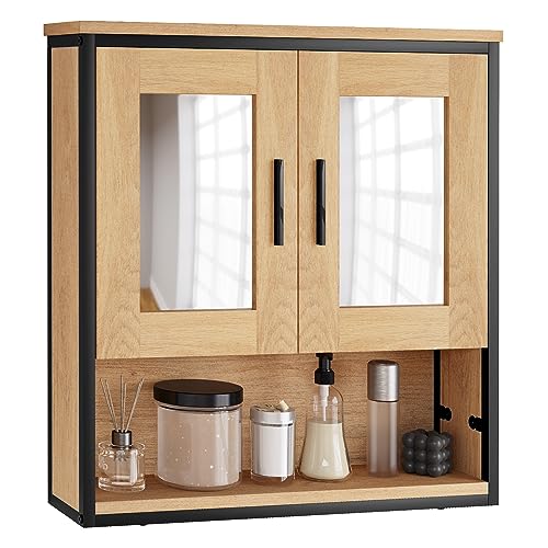 eugad-spiegelschrank-56x60x13-cm-helle-eiche-schwarz image 4