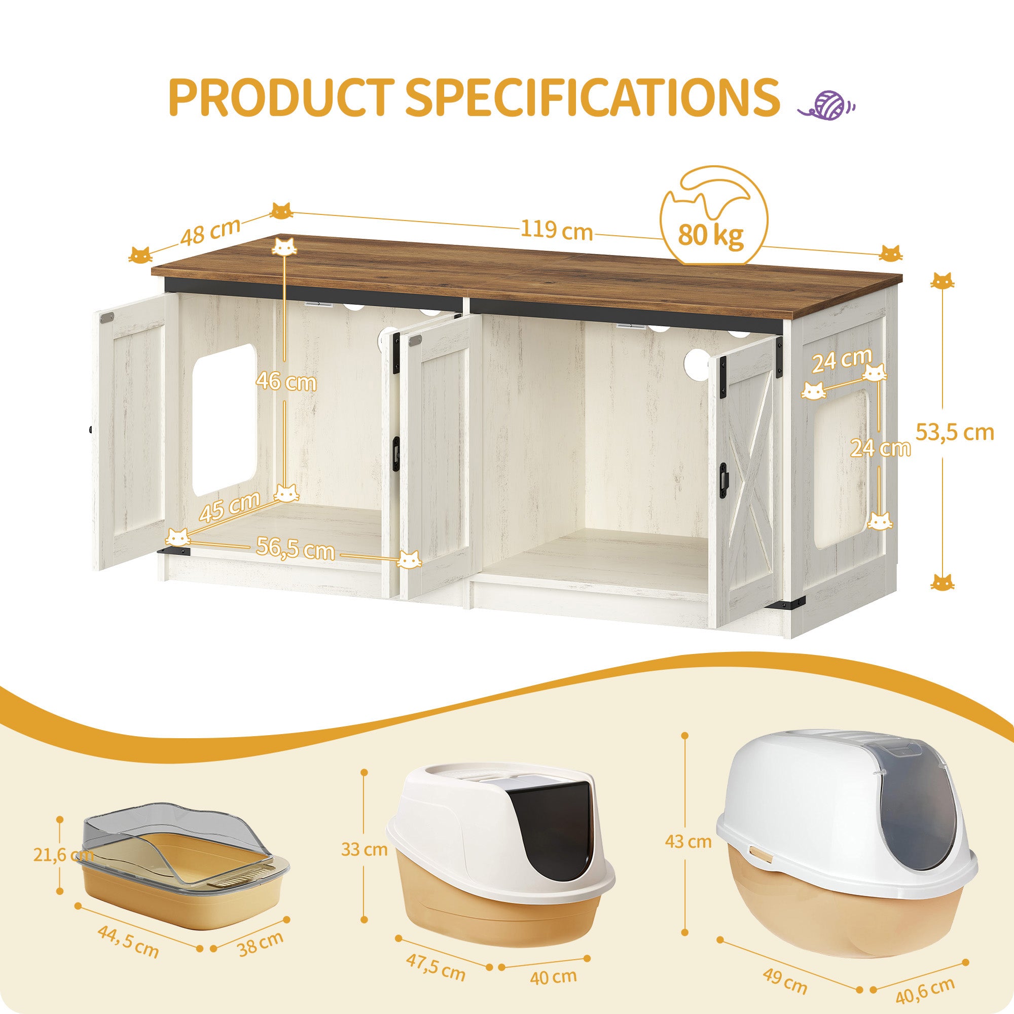 hzuaneri-pet-katzenschrank-f-r-2-katzen-braun-wei image 8