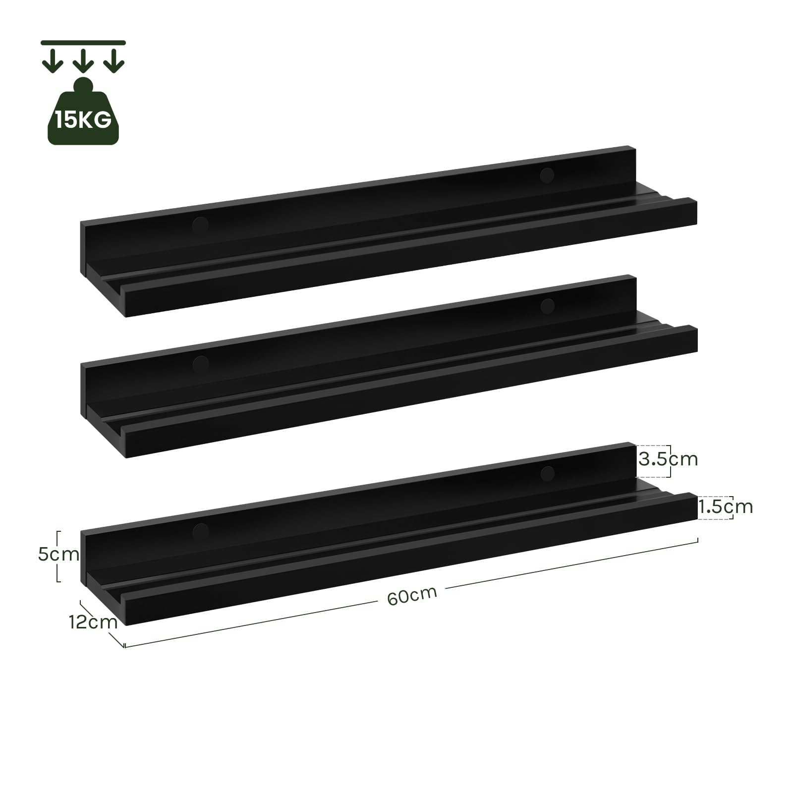 eugad-aufbewahrung-wandregal-schwarz-6er-set-60-cm-schweberegal image 3