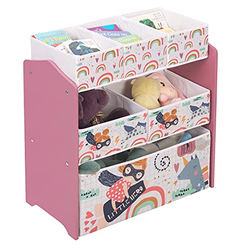 eugad-0002etsj-kinderregal-spielzeugregal-rosa-6-boxen image 7