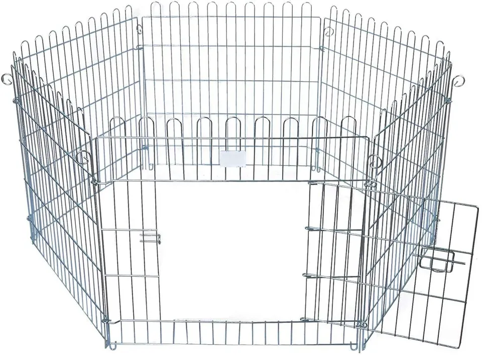 eugad-freilaufgehege-kaninchen-metallgehege-120x63cm-6-gitter image 1