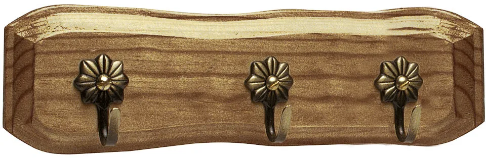 j-rgen-schwerter-vintage-blume-hakenleiste-eiche-messing image 1