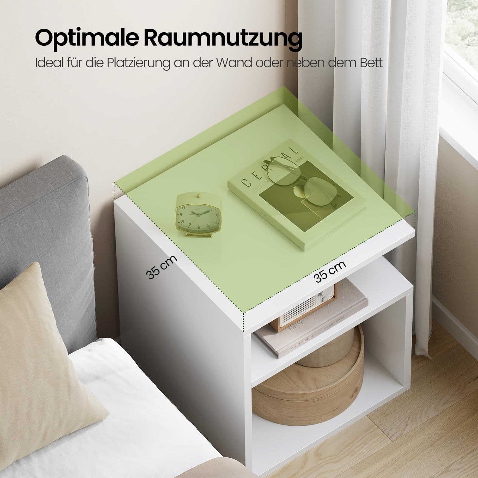 eugad-nachttisch-wei-offen-35x41x35cm-holz-mit-f-chern image 4