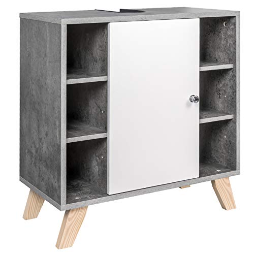 eugad-aufbewahrung-waschbeckenunterschrank-60-cm-anthrazit-wei image 8