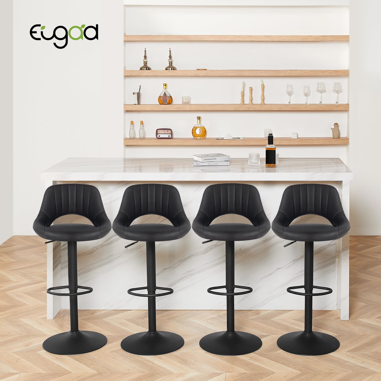 eugad-barhocker-4er-anthrazit-kunstleder-h-henverstellbar image 7