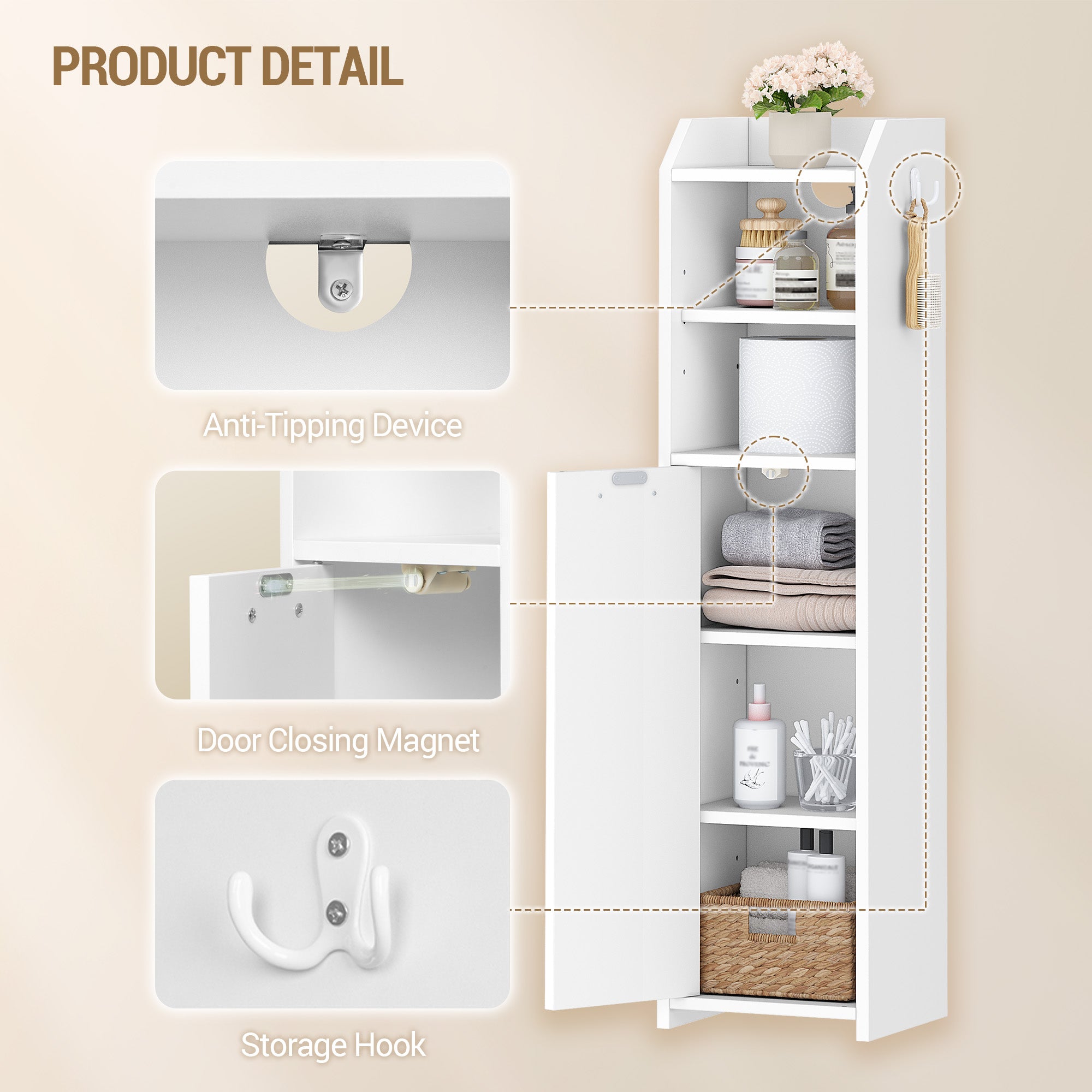 hzuaneri-bathroom-bc22903x-badschrank-wei-schmal-20x20x90cm image 7