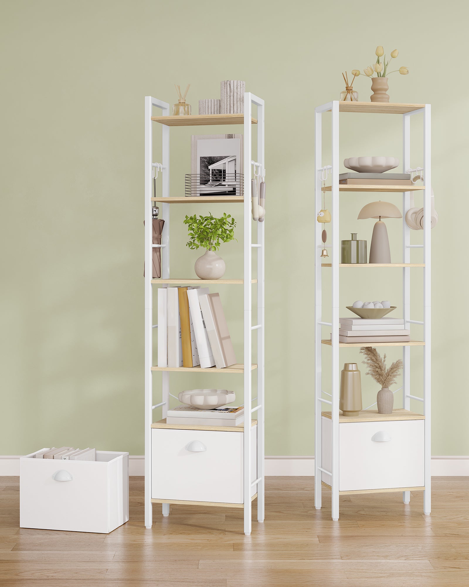 hzuaneri-living-room-bc40616w-b-cherregal-wei-eiche-173-cm-beige image 3