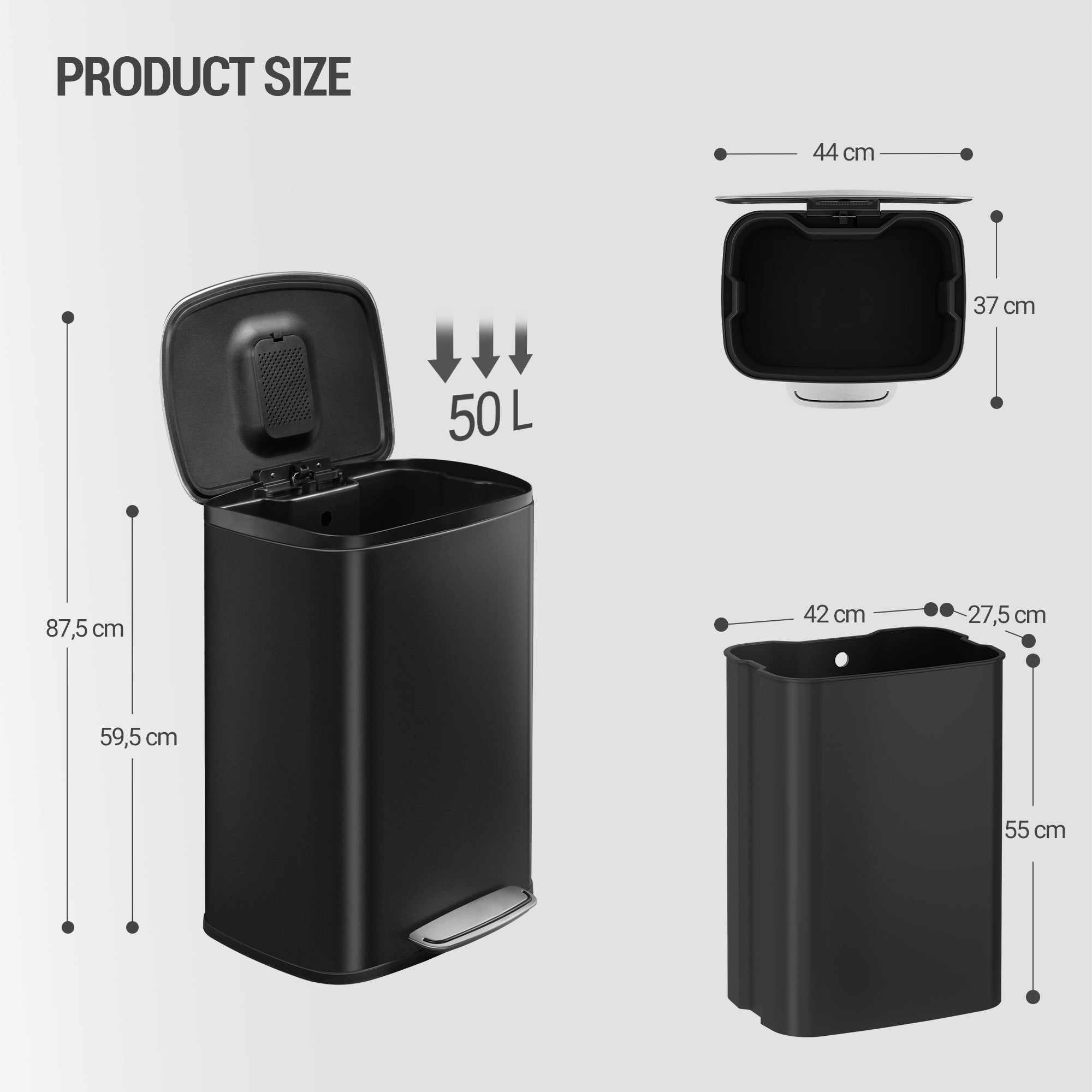 hzuaneri-living-room-sw15099b-m-lleimer-50l-mit-pedal-schwarz image 2