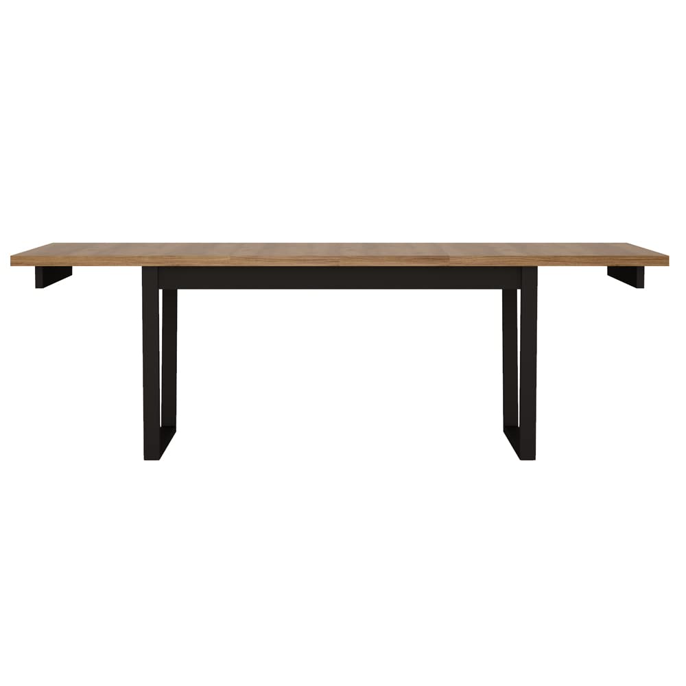 lomadox-esszimmer-ausziehtisch-catania-eiche-schwarz-160-240-cm image 2