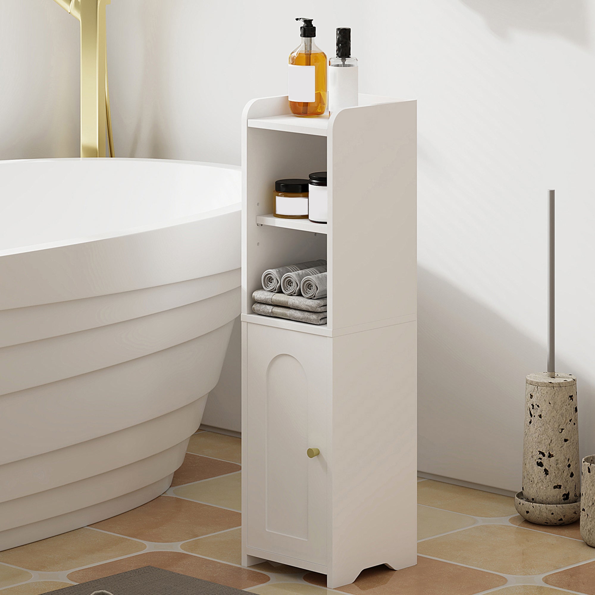 hzuaneri-bathroom-wc-schrank-mit-t-r-wei-verstellbar image 5