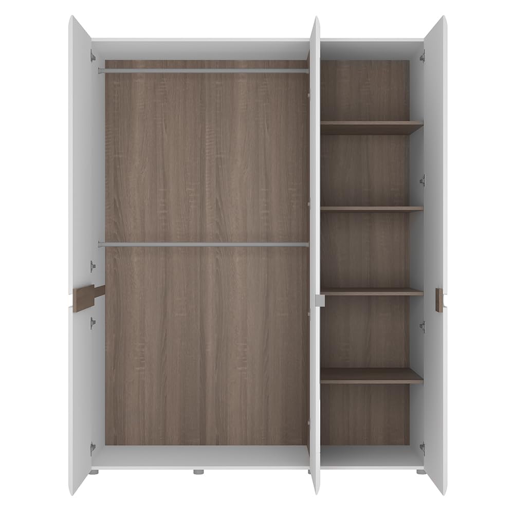 lomadox-schlafen-schlafzimmerset-140-cm-wei-hochglanz-spiegel image 6