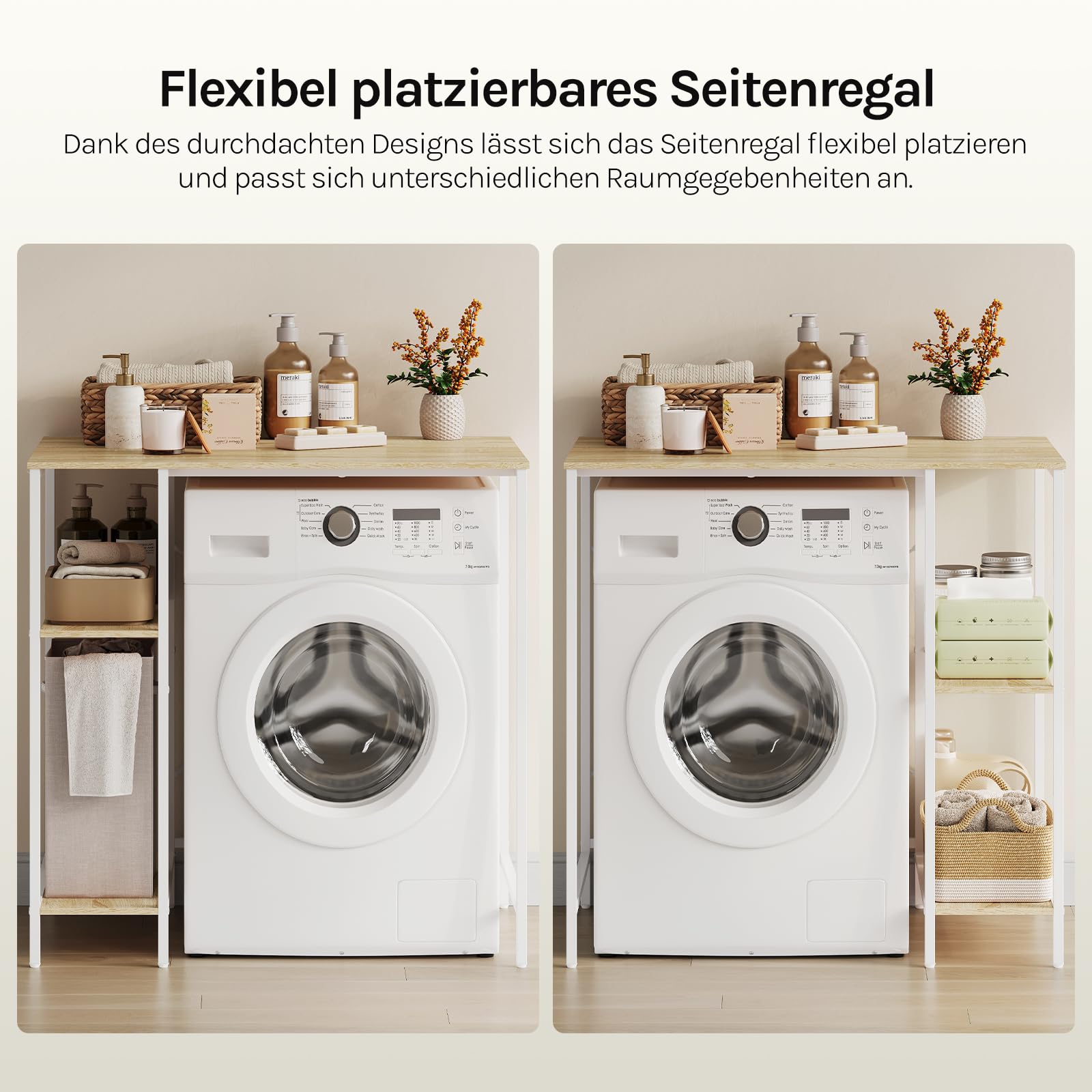eugad-waschmaschinenregal-90x60x91cm-eiche-wei-mit-haken image 5