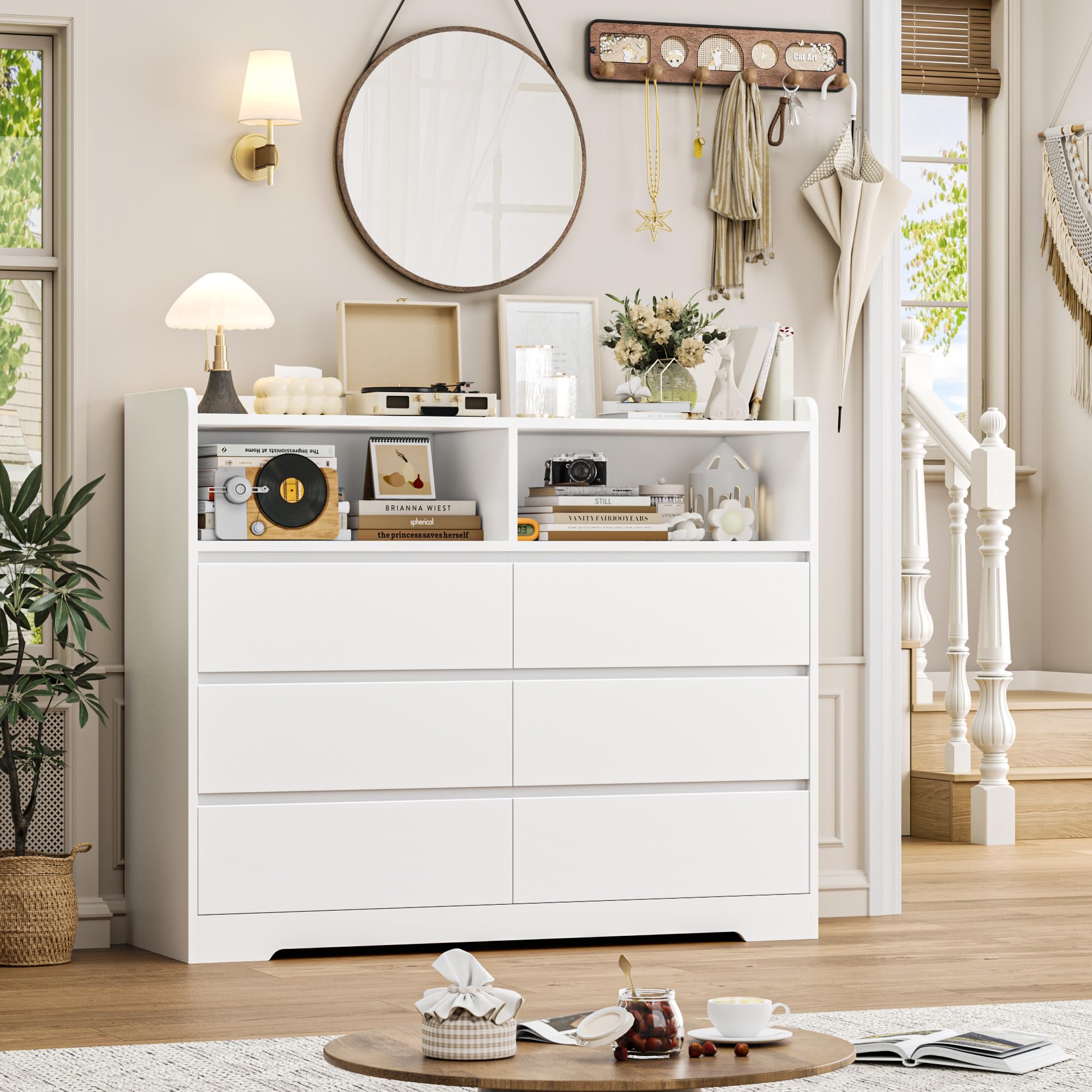 forehill-kommode-wei-120cm-6-schubladen-sideboard image 4