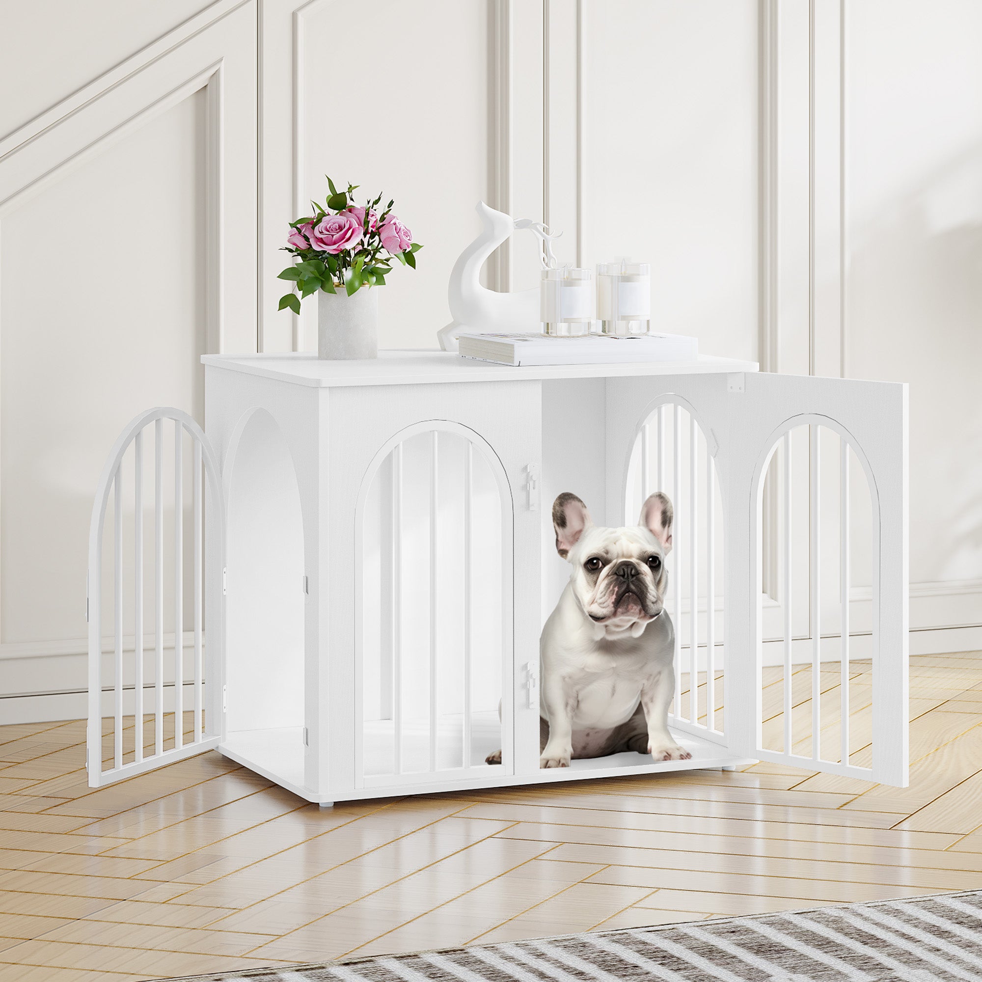 hzuaneri-pet-dfc85513w-hundebox-m-bel-wei-68-cm-3-t-ren image 7