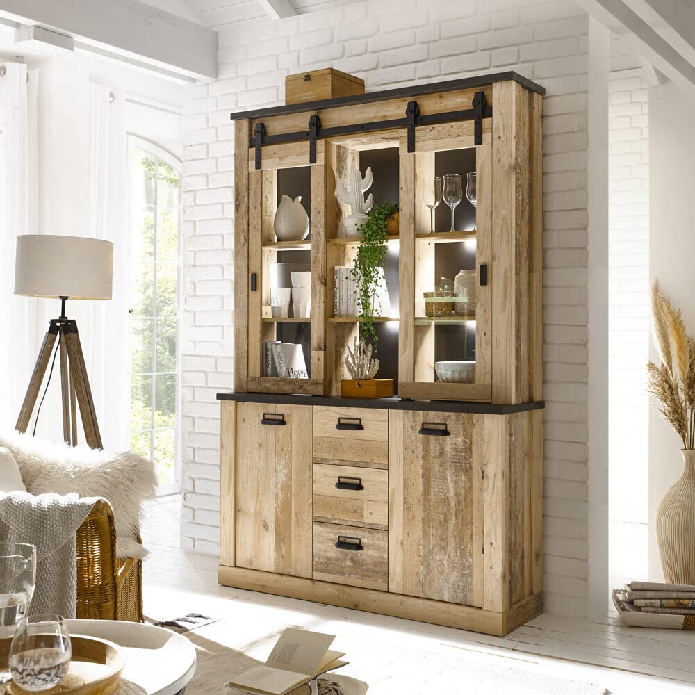 lomadox-esszimmer-buffetschrank-old-style-hell-133-cm-led image 1