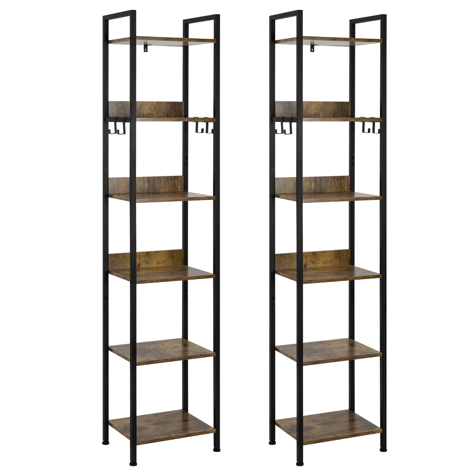eugad-b-cherregal-2er-set-industrial-schwarz-40x30x187cm image 1
