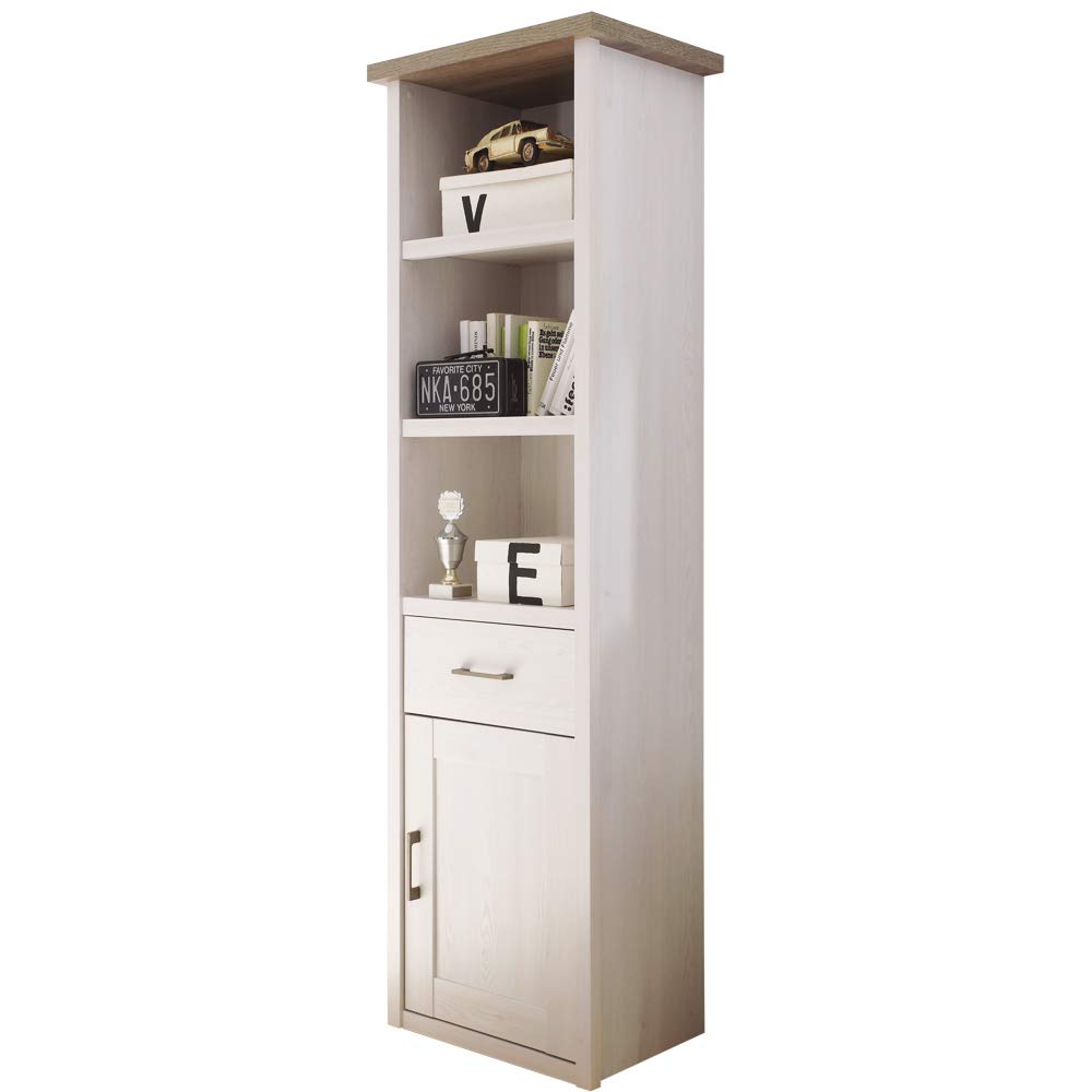 lomadox-lund-78-standregal-pinie-wei-60-cm-mit-t-r image 2