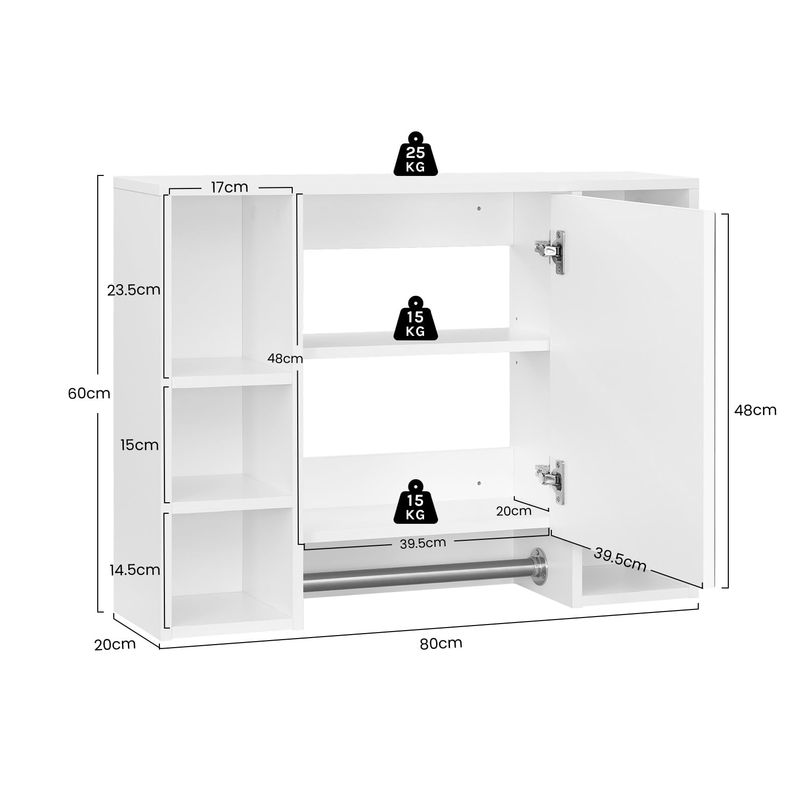 eugad-spiegelschrank-wei-80x20x60cm-bad-h-ngeschrank-8-f-cher image 3