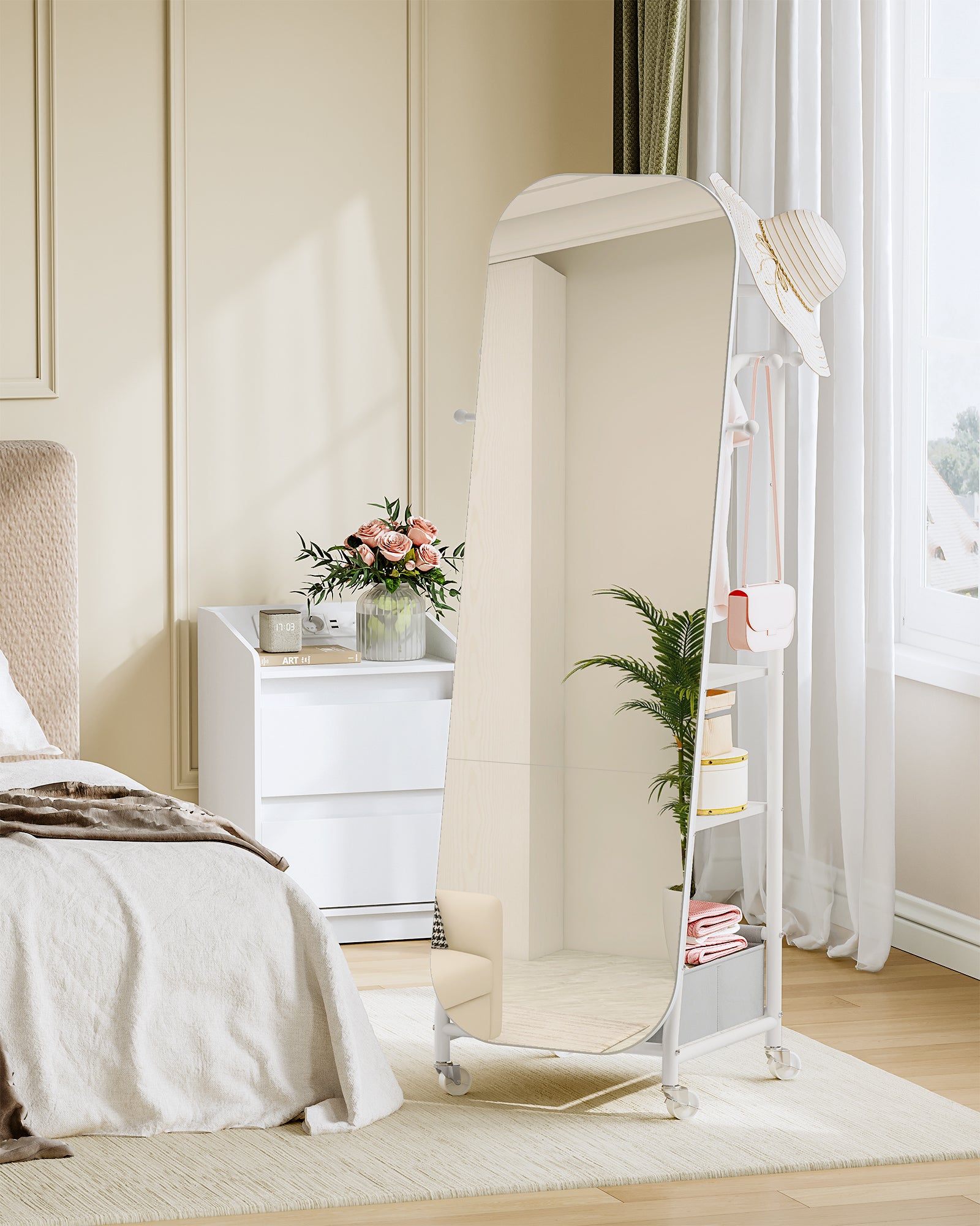 hzuaneri-bedroom-dm41703w-standspiegel-wei-mit-rollen image 4
