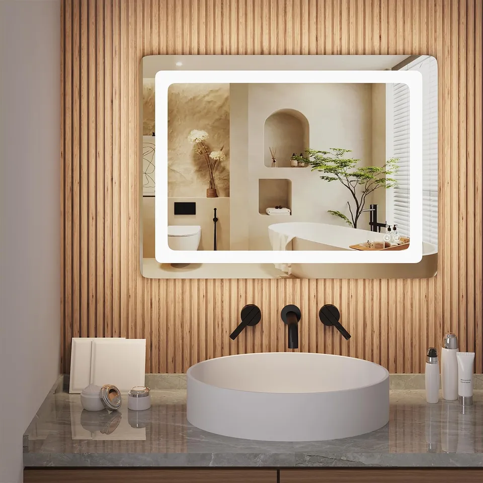 eugad-badspiegel-led-60x80-cm-dimmbar-touch-antibeschlag image 1