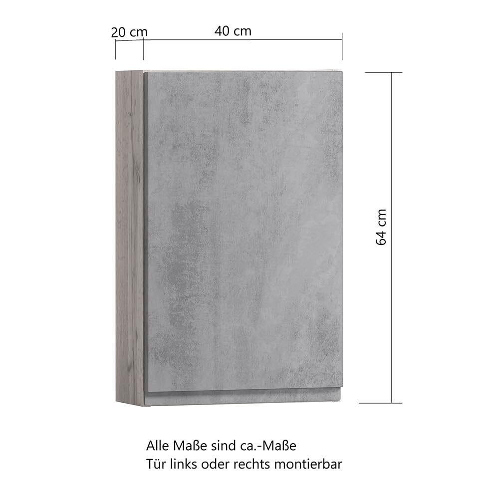 lomadox-badezimmer-h-ngeschrank-40cm-wotan-eiche-beton-grifflos image 3