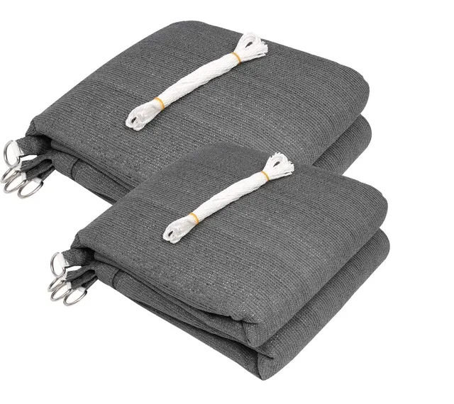eugad-garten-sonnensegel-dreieck-3-6m-grau-2er-set-hdpe image 1