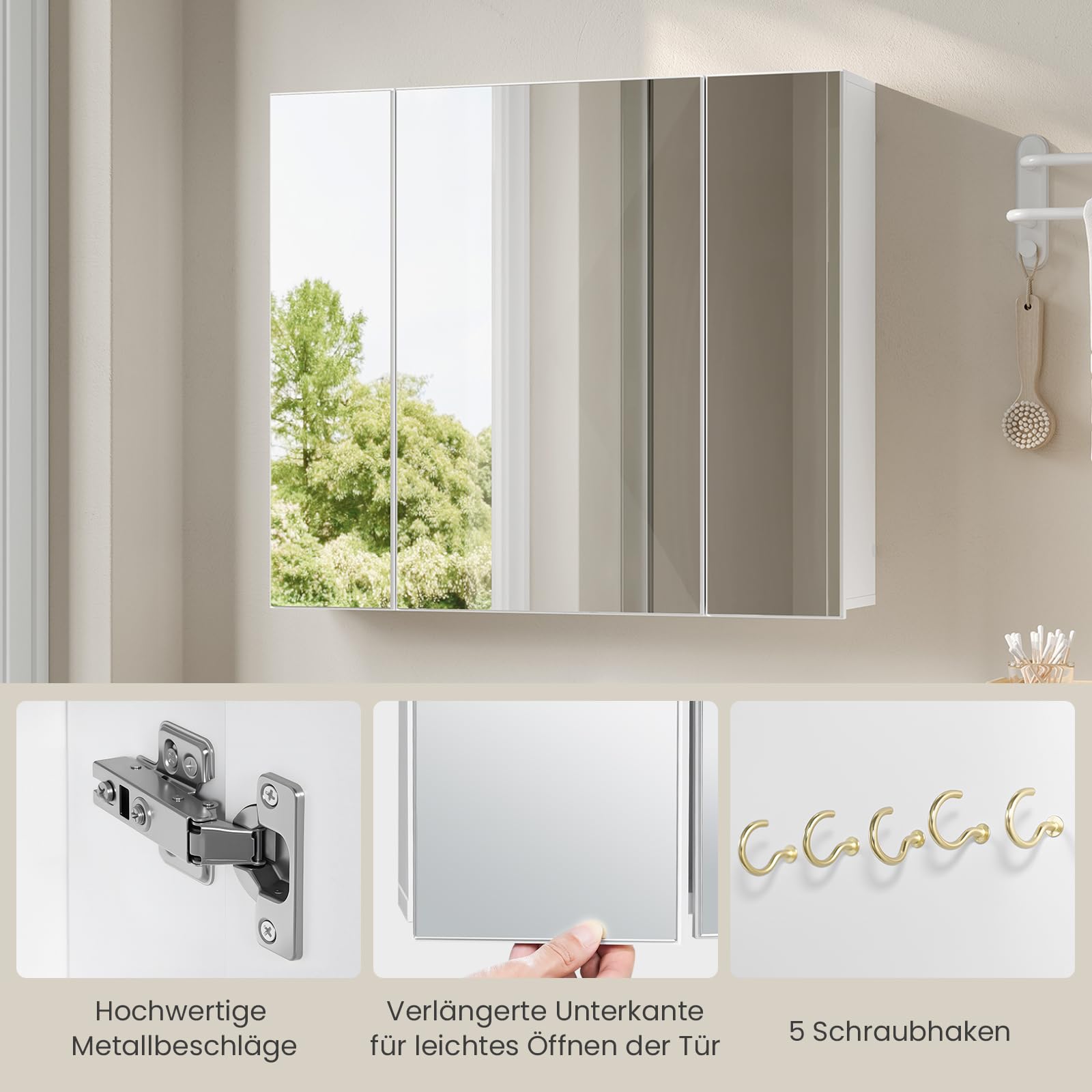 eugad-aufbewahrung-spiegelschrank-3-t-rig-wei-70x61-h-ngeschrank image 4