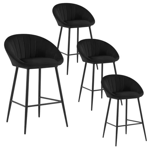 eugad-1078by-4-barhocker-4er-set-samt-schwarz-metall image 8