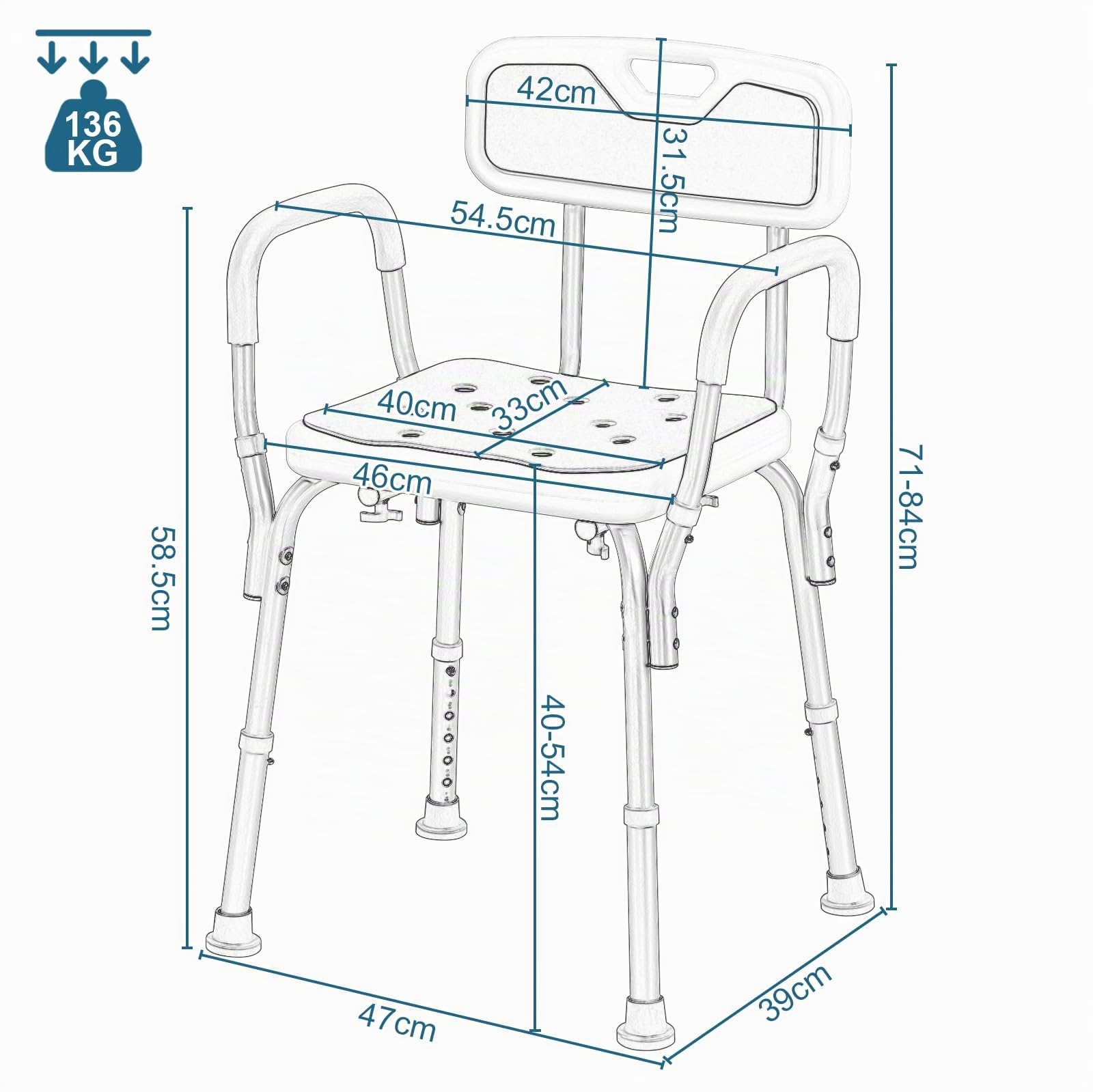 eugad-hocker-duschstuhl-h-henverstellbar-40-54cm-wei-blau image 5