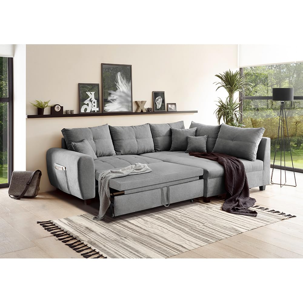lomadox-wohnzimmer-ecksofa-l-form-dunkelgrau-velours-schlaffunktion image 4