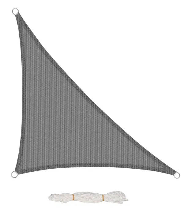 eugad-sonnensegel-grau-rechtwinklig-3-6x3-6x5-1-m-hdpe-200g image 1