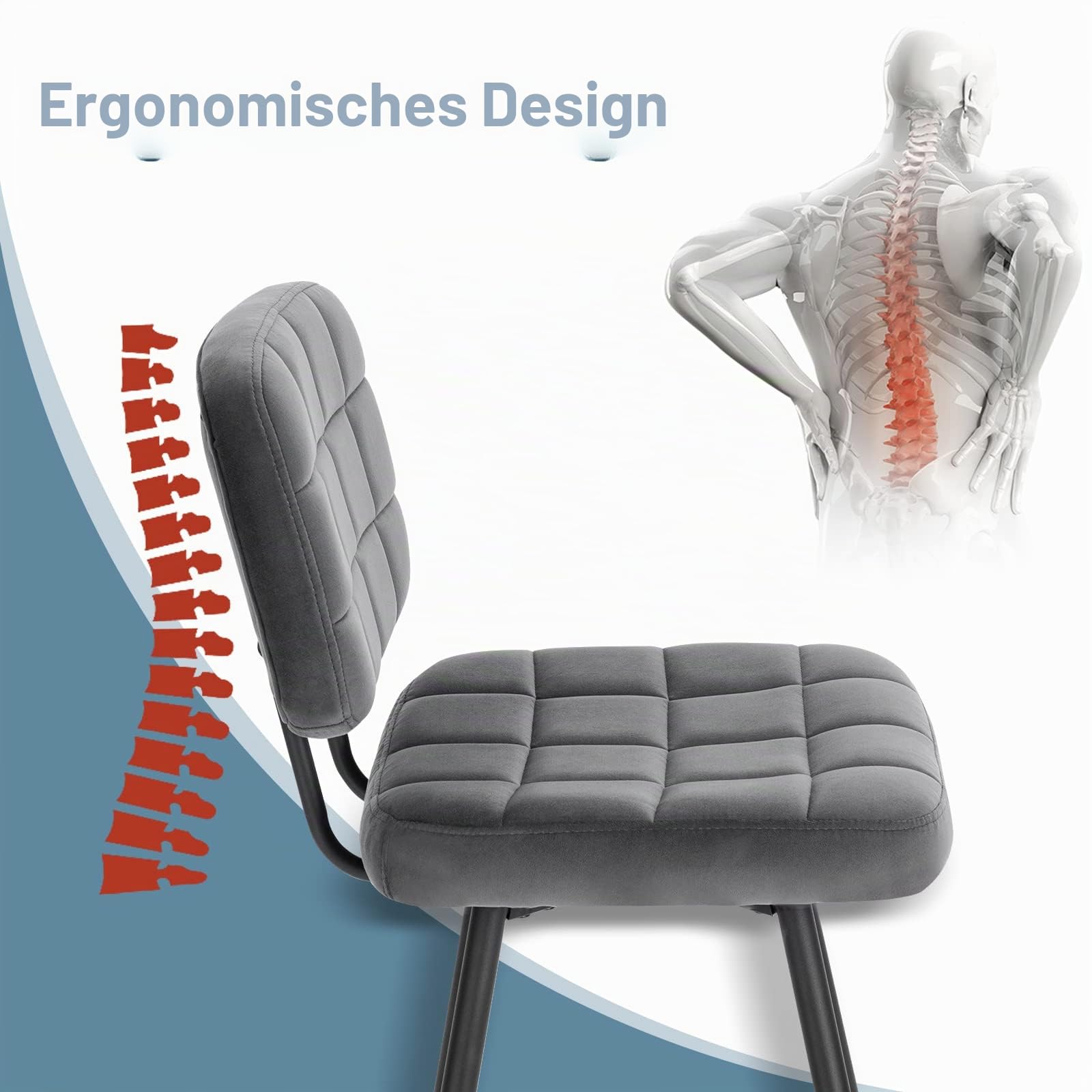 eugad-barhocker-2er-set-samt-dunkelgrau-68-5-cm-1043by-2 image 5