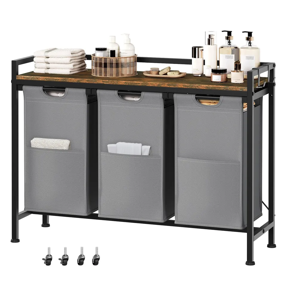 eugad-w-schekorb-3x40l-schwarz-mit-rollen-97x71x30-cm image 1