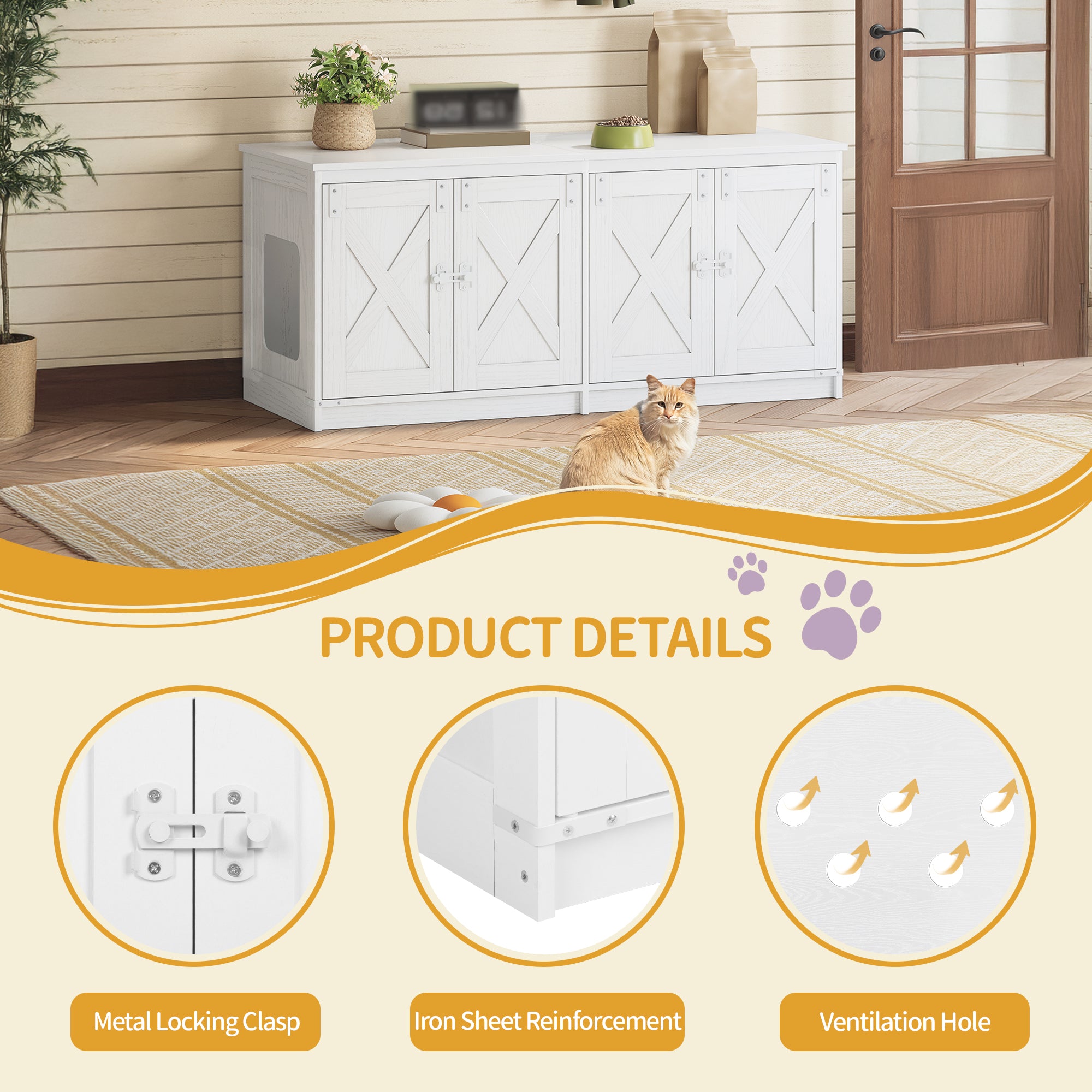 hzuaneri-pet-katzenschrank-cb85313w-wei-f-r-2-katzen image 7