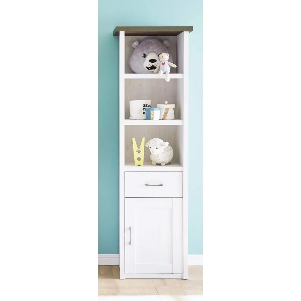 lomadox-lund-78-standregal-pinie-wei-60-cm-mit-t-r image 1