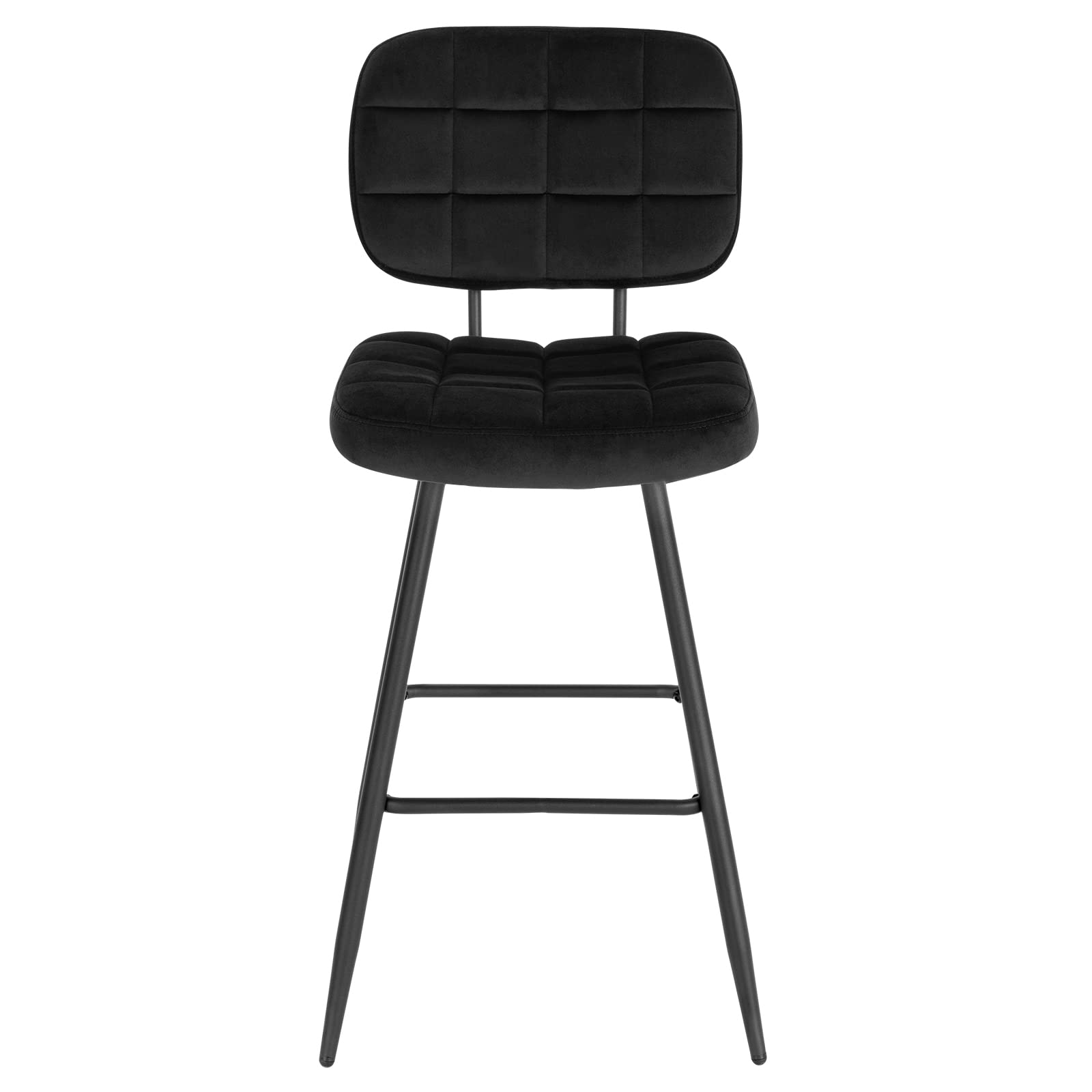 eugad-barhocker-4er-set-samt-schwarz-mit-lehne-68-5cm-1042by-4 image 7