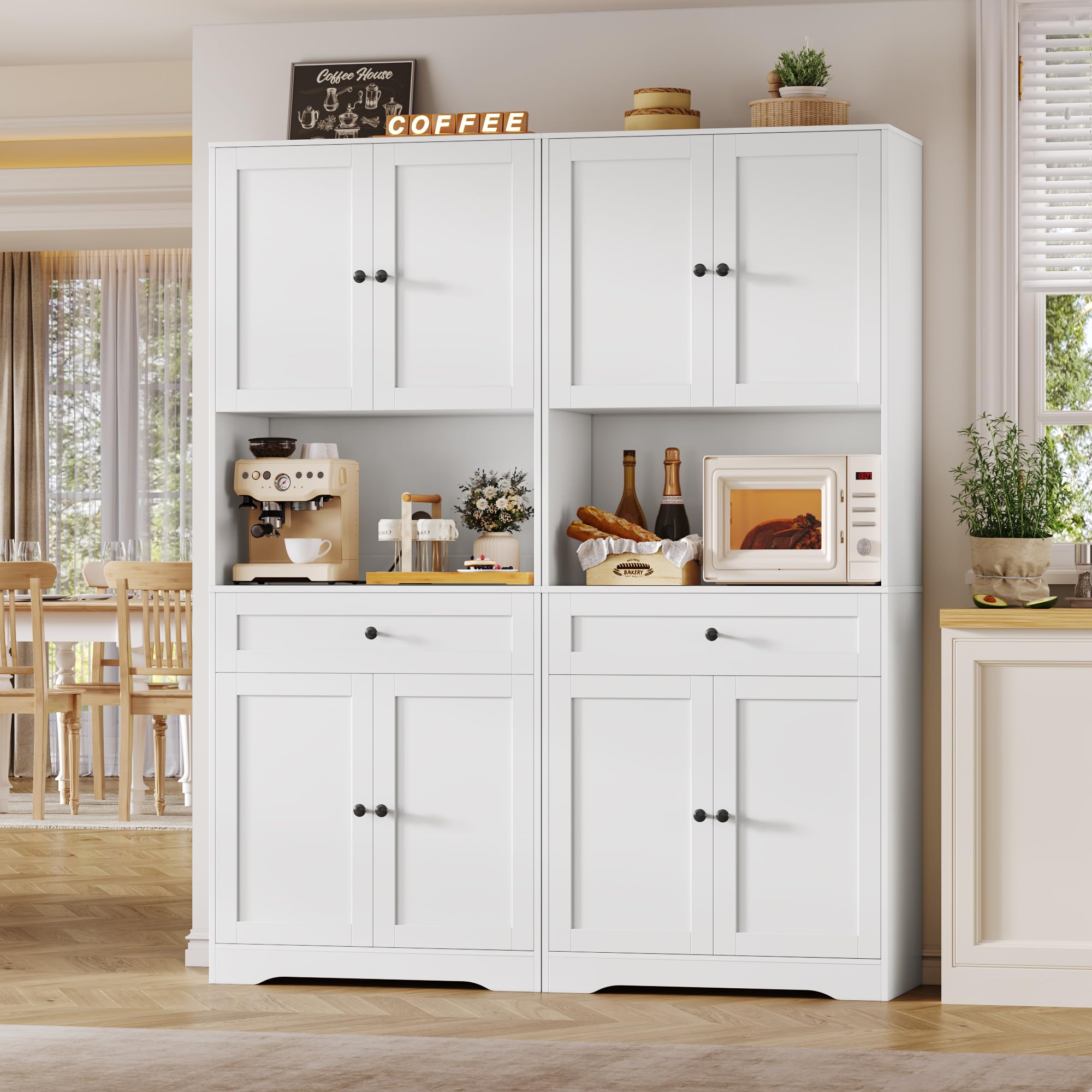 forehill-k-chenschrank-hochschrank-180-cm-wei-arbeitspl image 2