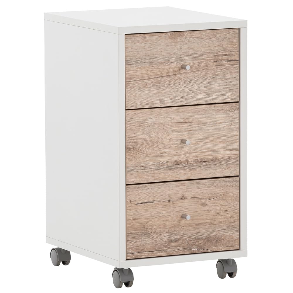 lomadox-b-ro-eckschreibtisch-wei-wildeiche-mit-container image 8