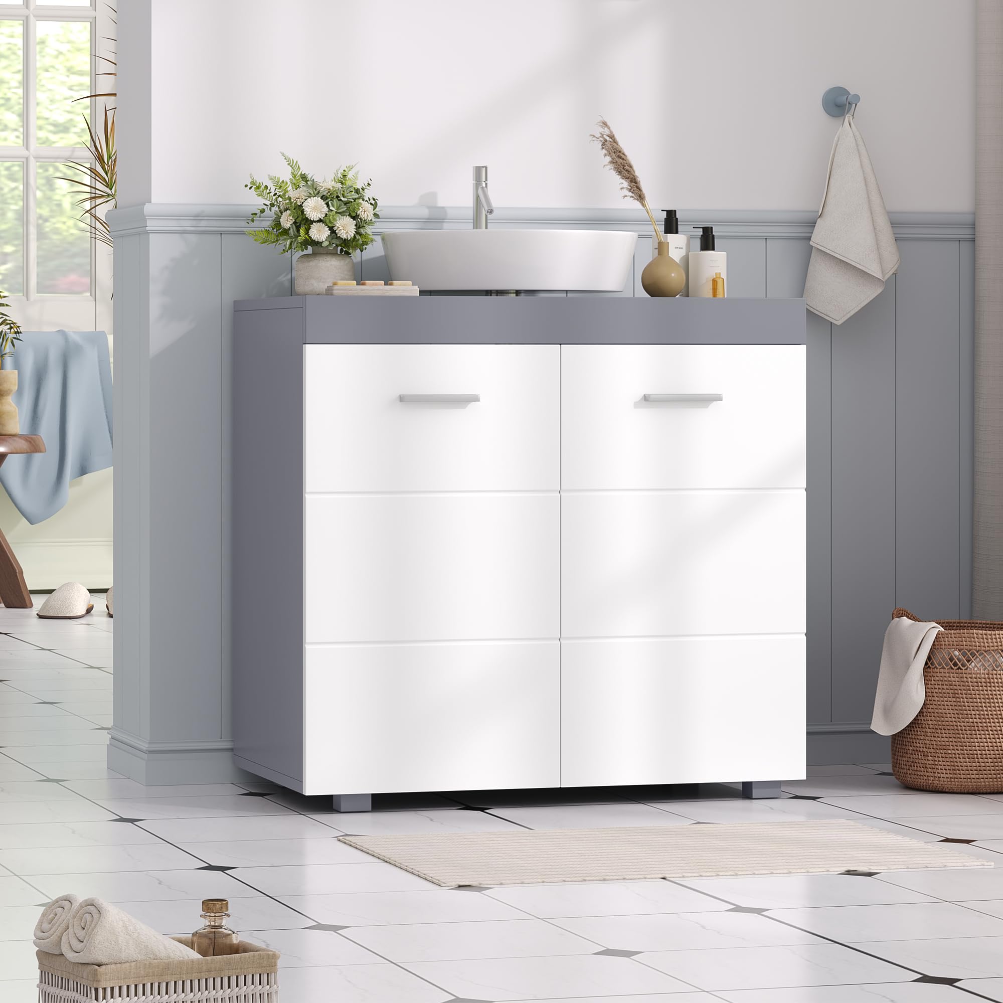 forehill-bathroom-vanity-unit-waschbeckenunterschrank-60-cm-grau image 2