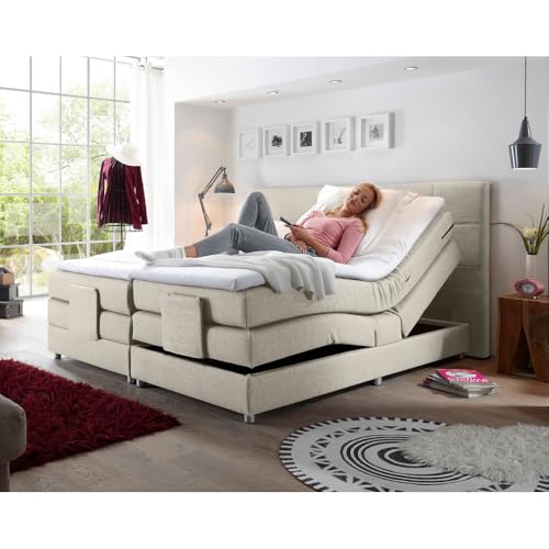 lomadox-boxspringbett-180x200-ivory-creme-elektrisch-h2-topper image 4