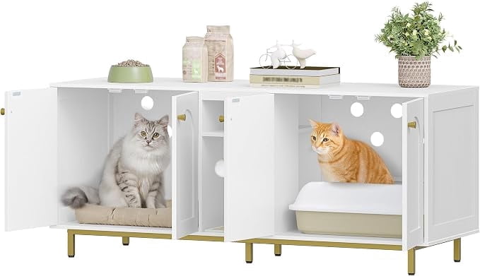 hzuaneri-pet-cb86513a-katzenklo-schrank-wei-gold-2-katzen image 5