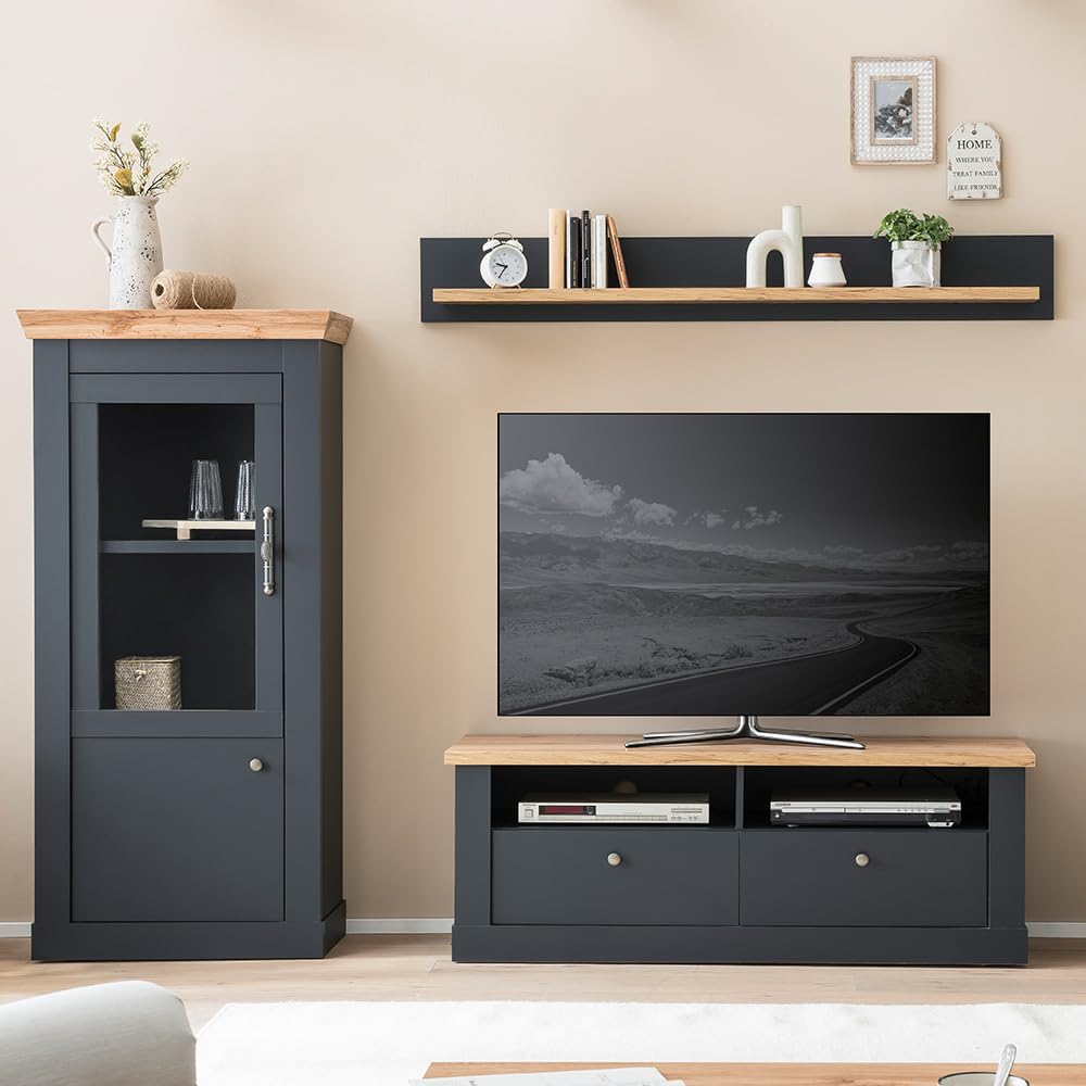 lomadox-wohnzimmer-wohnwand-eiche-anthrazit-mit-beleuchtung-242-cm image 2