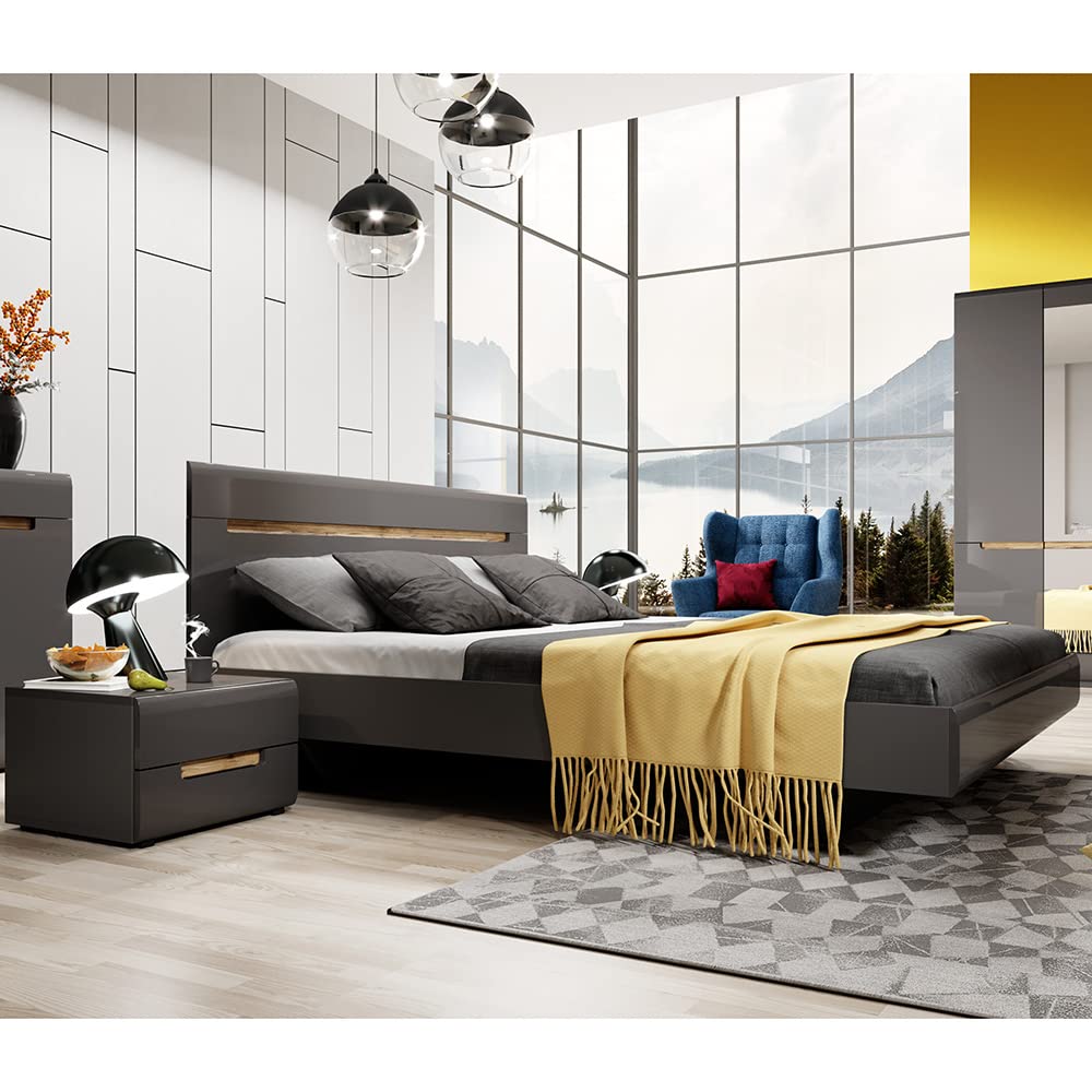 lomadox-herning-83-bett-set-160-anthrazit-hochglanz image 1
