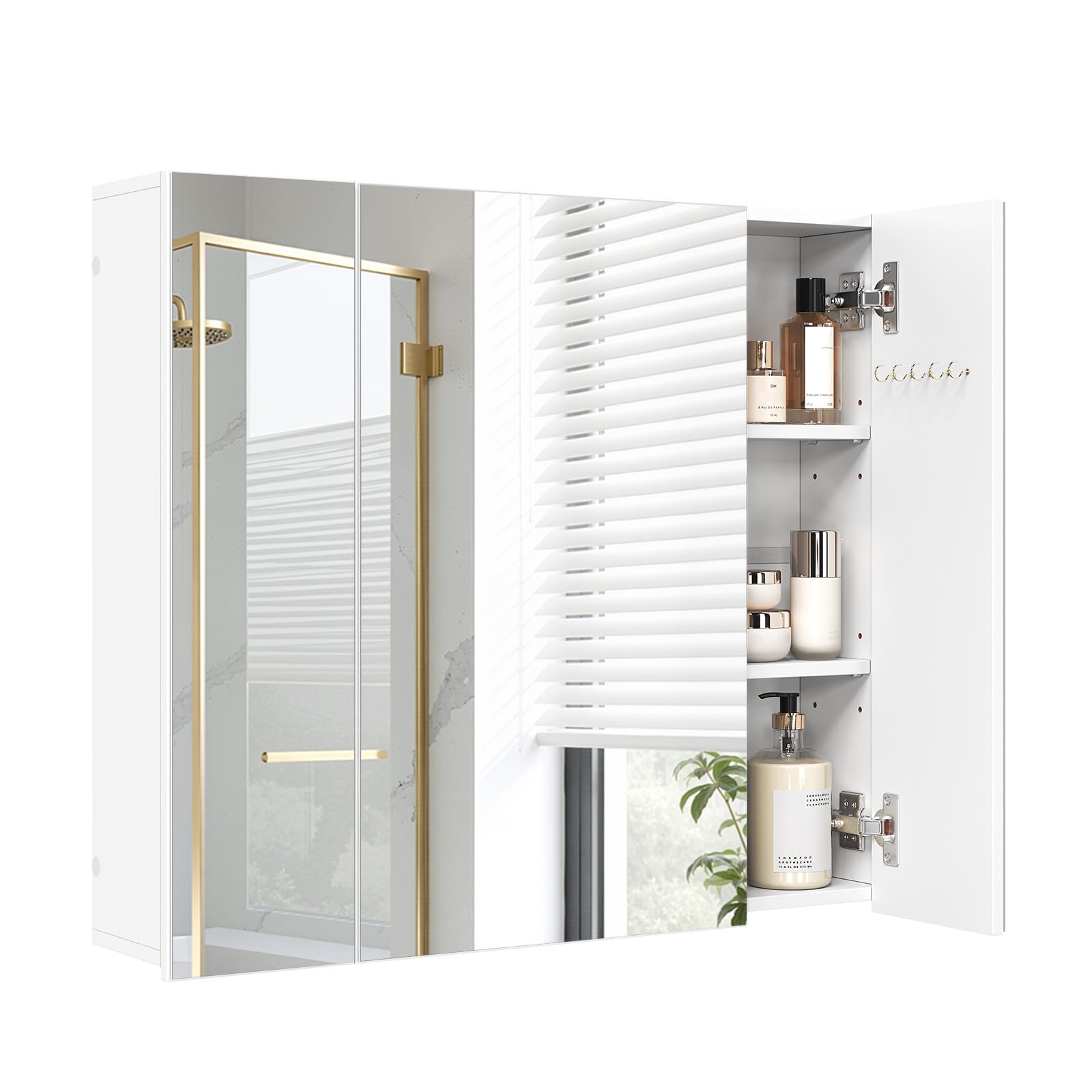 eugad-aufbewahrung-spiegelschrank-3-t-rig-wei-70x61-h-ngeschrank image 1