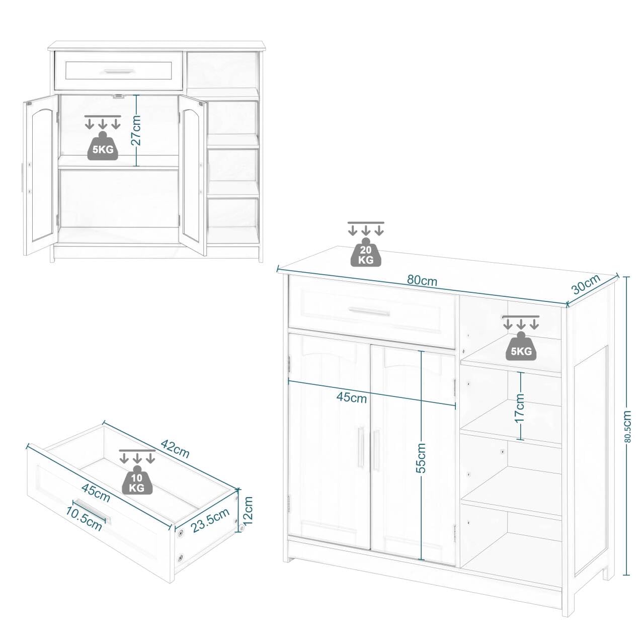 eugad-badschrank-wei-80x80-mit-schublade-t-ren image 3