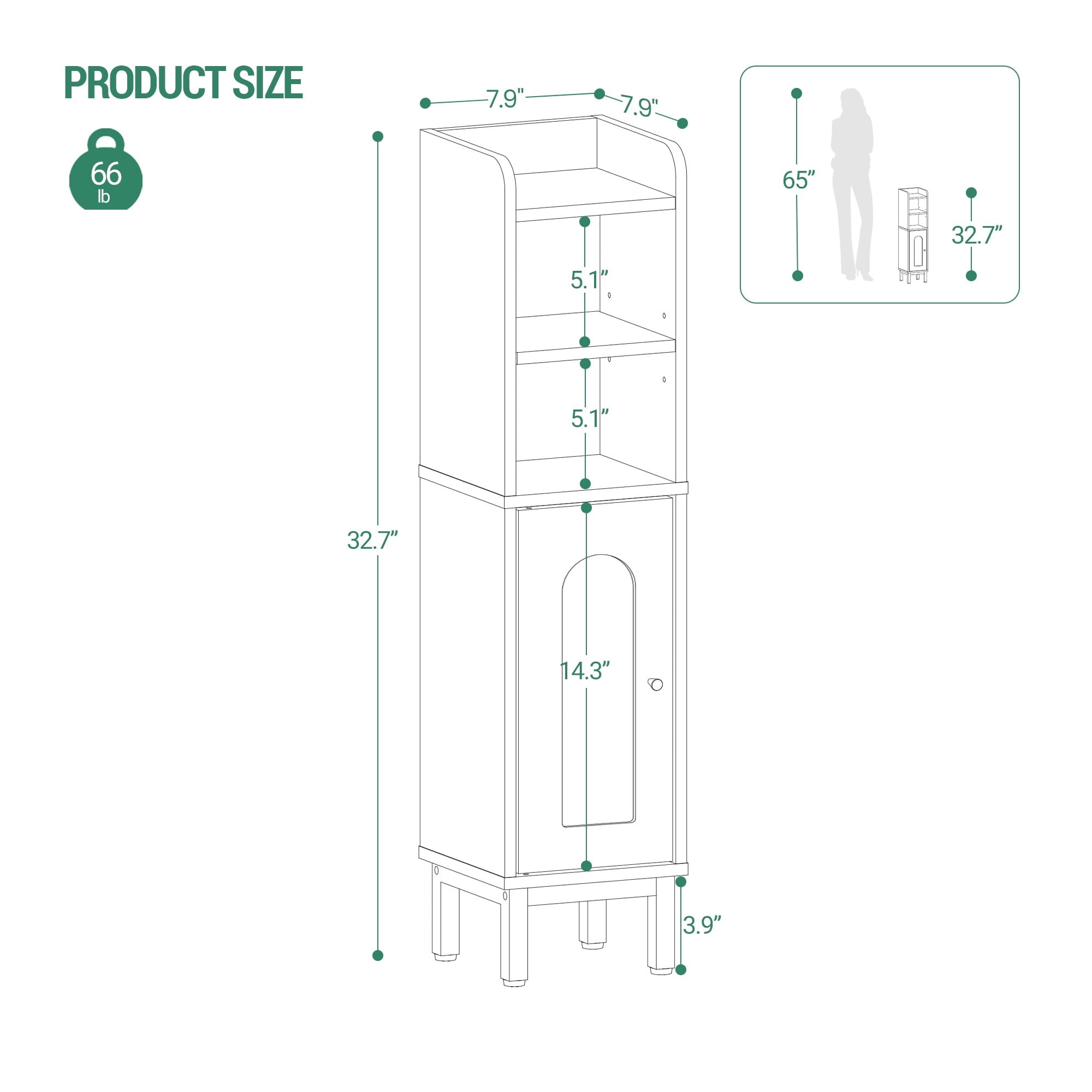 hzuaneri-bathroom-badschrank-schmal-greige-mit-t-r-83-cm image 6