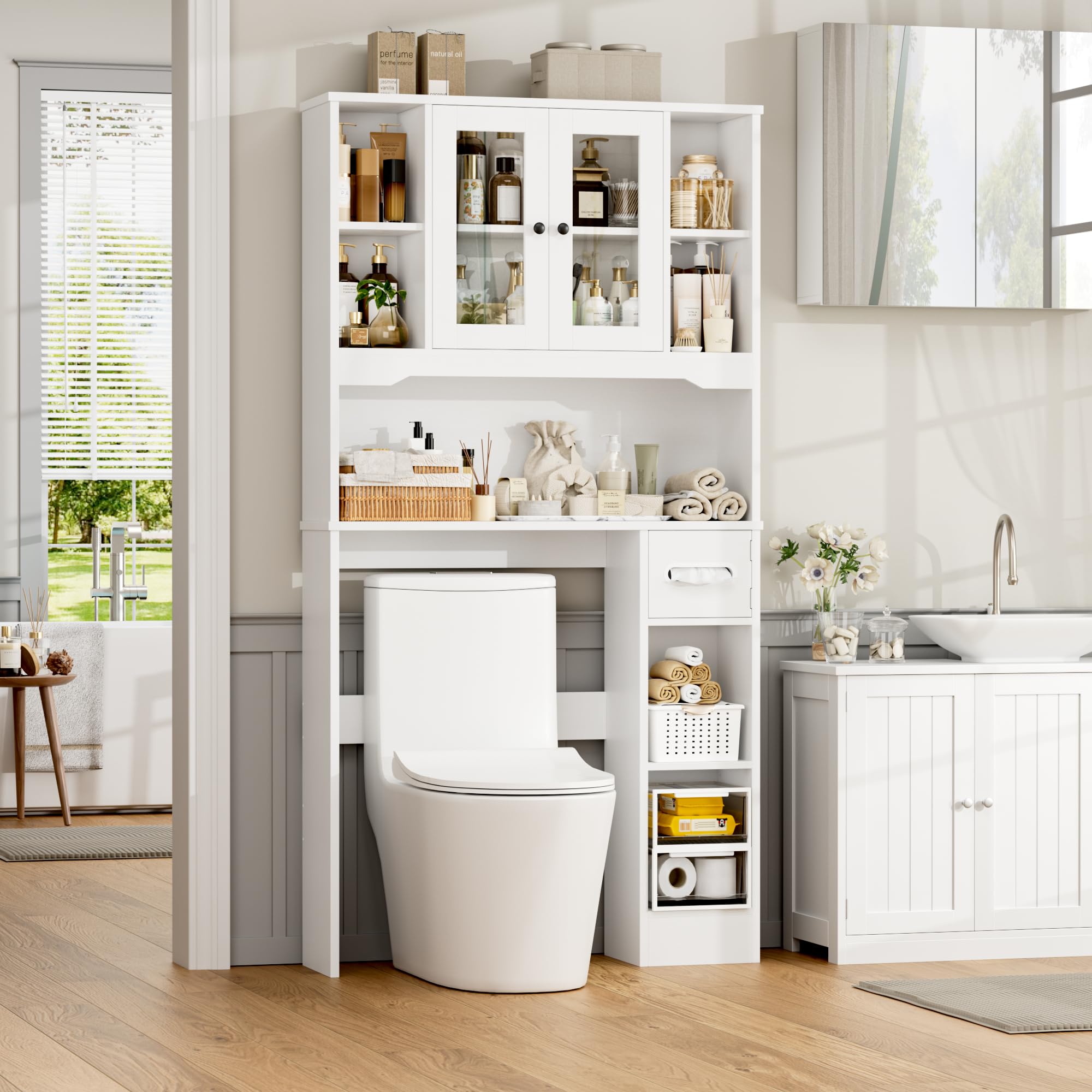 forehill-bathroom-shelf-waschmaschinenschrank-wei-mit-t-ren image 4