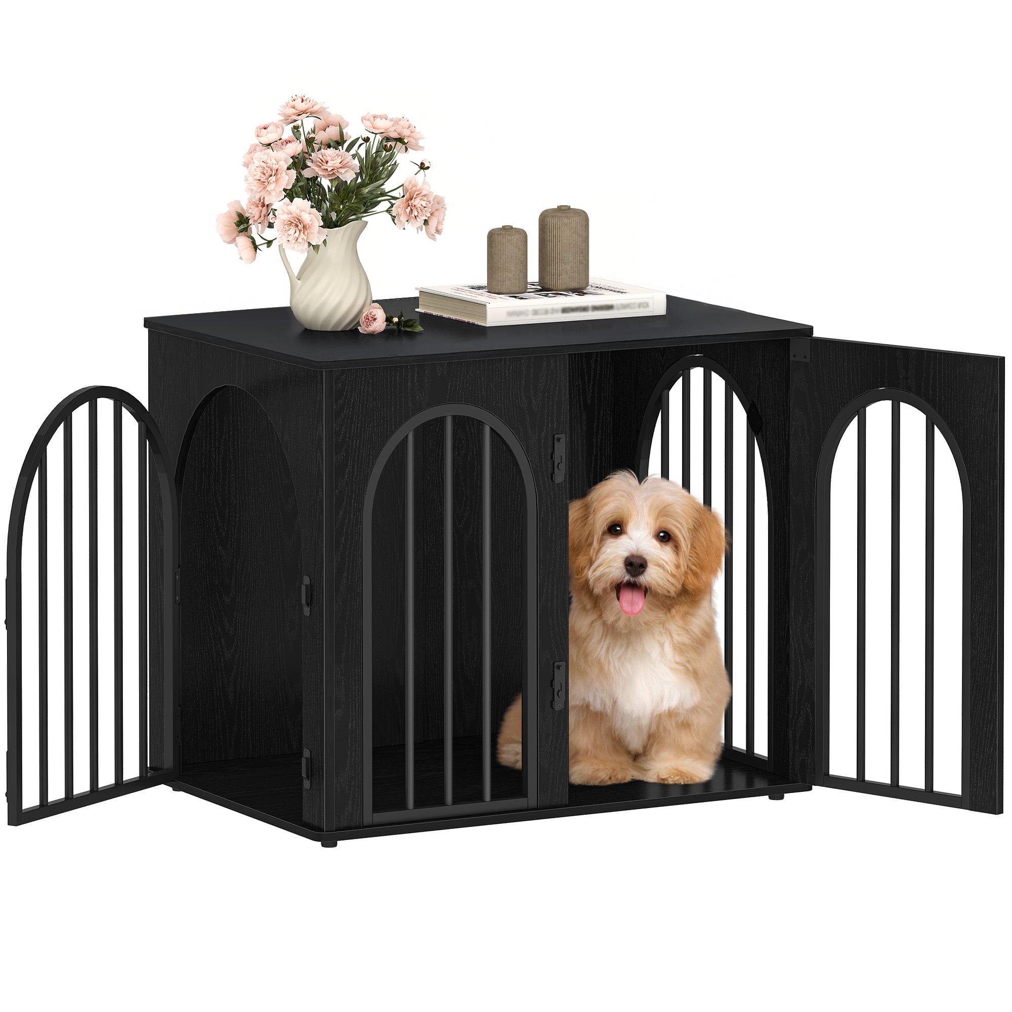 hzuaneri-pet-dfc85504b-hundebox-schwarz-68-cm-3-t-ren image 2