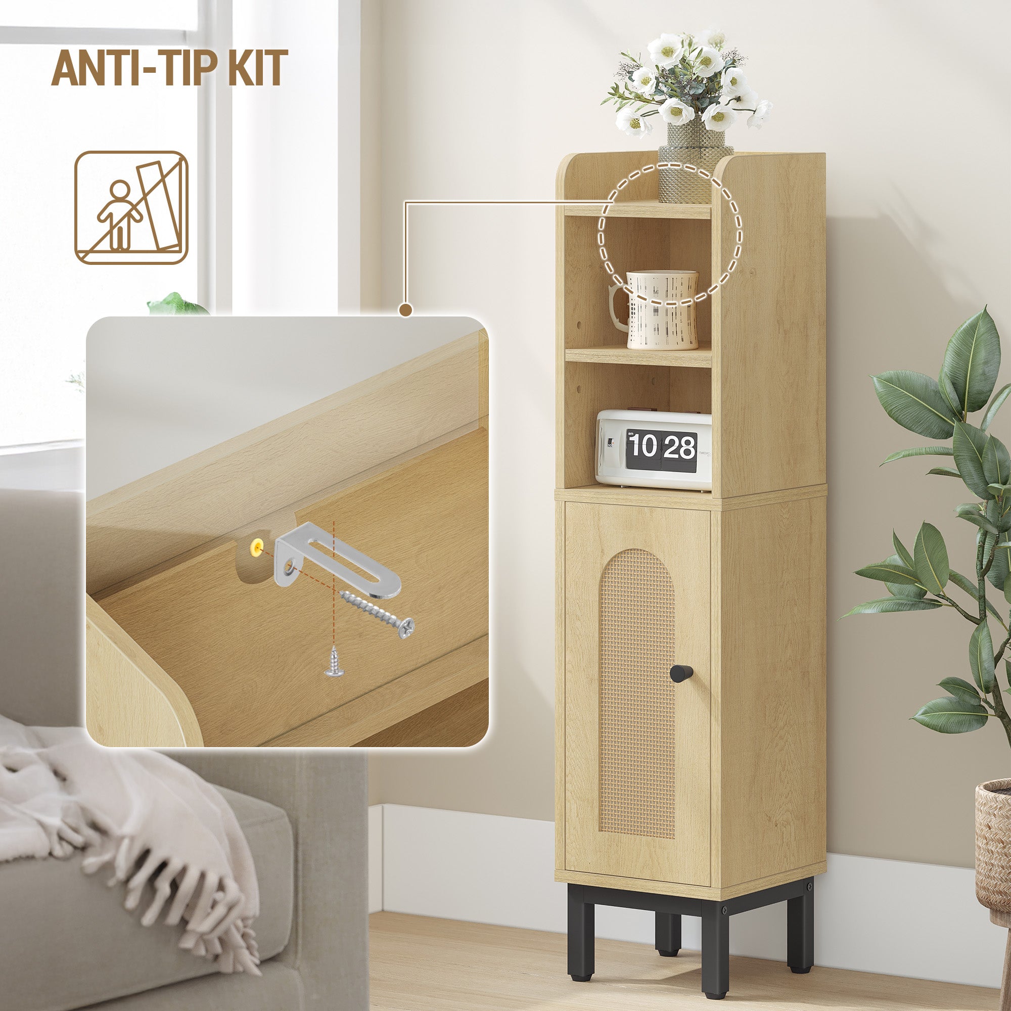hzuaneri-bathroom-badschrank-helle-eiche-20x20x83-cm image 7